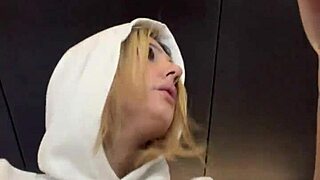 Sapatona feels aroused at the gym with her transparent shirt revealing sweaty nipples