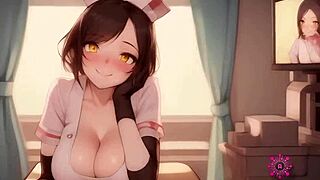 cute nurse with huge breasts take good care of you until you cum pov ai porn