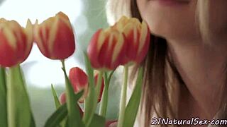 Is The Alluring Babe Getting Fucked Sensually In Missionary By Her European Boyfriend?