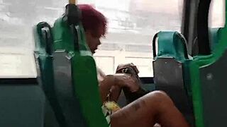 Exposing myself on the bus shocks the cuckold.