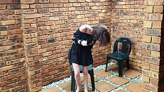 Shaking my ass while smoking a cigarette