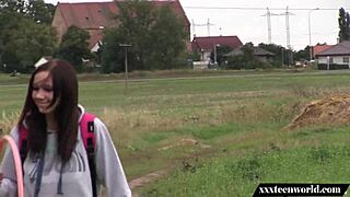 feeling so horny in this teen 18+ creampie video bent over and fucked doggystyle