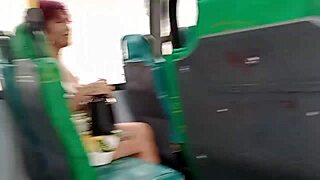 Exposing myself on the bus shocks the cuckold.