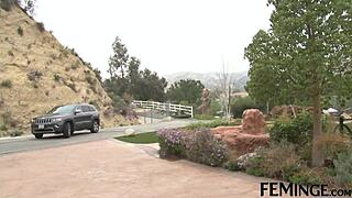 Lesbian amateur licked in bathtub fun