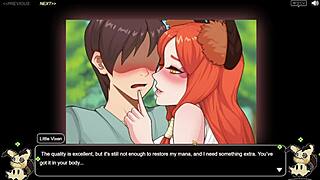 In Village Rhapsody, I fuck the redhead and the bitch with big cocks