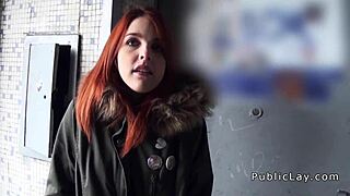 i saw spanish redhead flashing titties outdoor in public pickup.