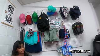 milf officer in threesome with latina suspect