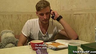 Inga Zolva teen 18+ gets tricked into hard fucking and cumshot