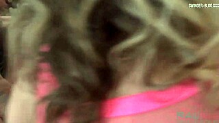 Four participants engage in sucking and fucking at amateur swinger orgy