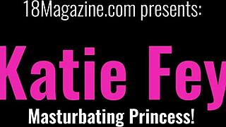 katiefey masturbating on the sofa with natural tits