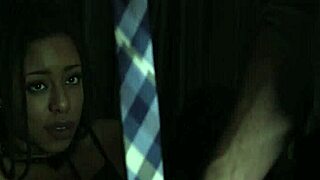 Kira Noir Endures Intense Interracial BDSM Bondage And Spanking In Garage.