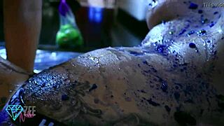 Messy Throat Play with Alt Hotties Lesbian Fetish.