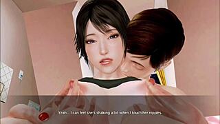 in hentai anime 3d game, teaching my little 18+ kitty to learn dark magic custom scene part 3