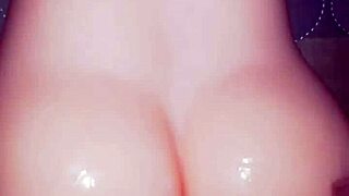 trying my silicone toy on my big ass