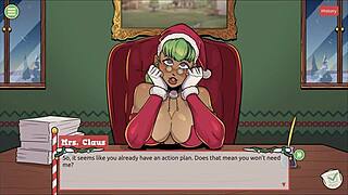 I-I got a secret surprise xmas hentai game ep 1 with naughty elf and sexy santa wife