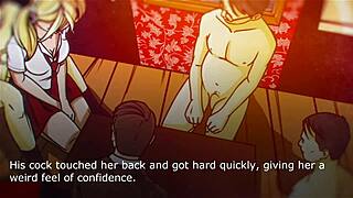 Blonde Secretary Experiences Group Insertion And Orgasm In Cartoon