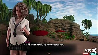 Treasureofnadia shows a smart girl getting banged on the beach.