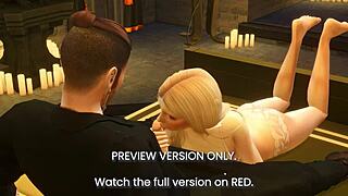 aced it - 3d hentai preview with rough bride scene