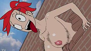 frankie gets anal creampie from monster cock