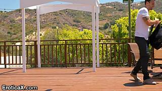 this cute babe from eroticax is teaching a shy guy how to dance 😘