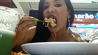 Latina gives ass to friend's brother 😈