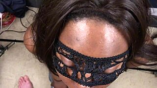 Black Teen Sucks White Cock and Gets Facial Cumshot