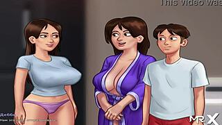 In Summertime Saga, debts paid, now sex for cash in our house