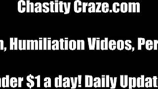 i will lock your cock up nice and tight in this bdsm bondage session