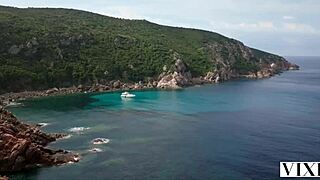 Hot babes share a cock after a daring heist