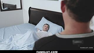Braces stepsis sucks stepbro's cock carefully