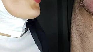 nun sor rita goes deep with a blowjob in xvideos clip.
