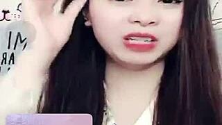 Jin Xinh Bunny live show with full face chat