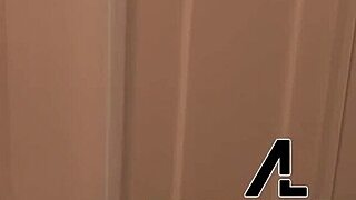 Alex Legend covers Jessica Annelle's big boobs with hot sperm.