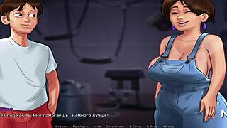 SummertimeSaga - Big Cucumber Slides Inside in Episode 2-14