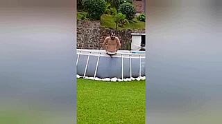 neighbor fucks me on farm and cums inside.