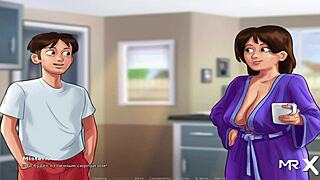 SummertimeSaga - Big Cucumber Slides Inside in Episode 2-14