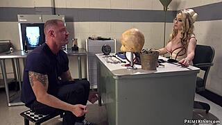 Can this huge-titted nurse dominate her patient with rough play?