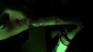 Flashing Pussy Before Risky Blowjob!