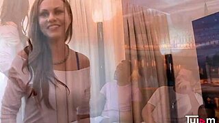 Tina Kay experiences a hardcore gangbang with multiple cocks in double penetration and anal.