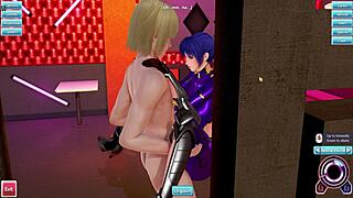 akiyama rinko and tamanin yukikaze in cfnm scene with blowjob