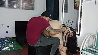intense doggystyle pounding her huge wet pussy