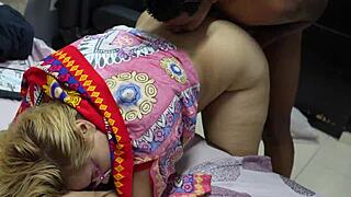 My horny stepsister just loves when I part her tight pussy with my cock.