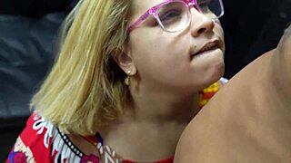 My horny stepsister just loves when I part her tight pussy with my cock.