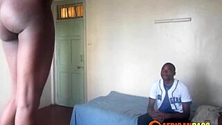 i fucked skinny african's pussy bent over in bedroom sex tape