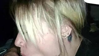 Sexy Girl Sucks Cock In Truck, Hidden In City Center