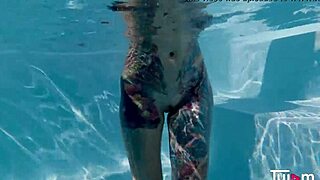 big tits tanya virago having a hardcore sex at the pool, short hair anal tits assfucking blonde slut