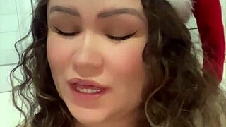 DJ Brisa guides the handjob from Mommy Noel