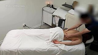 alice, young 18+ waitress, shocked by my special massage at spa