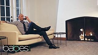 Alina Lopez and Stirling Cooper spill babysitting secrets with rough blowjob action. So hot! 🔥