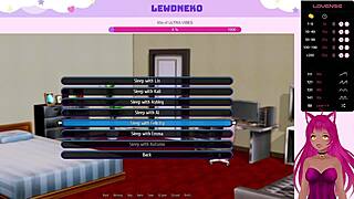 vtuber lewdneko masturbates in harem hotel